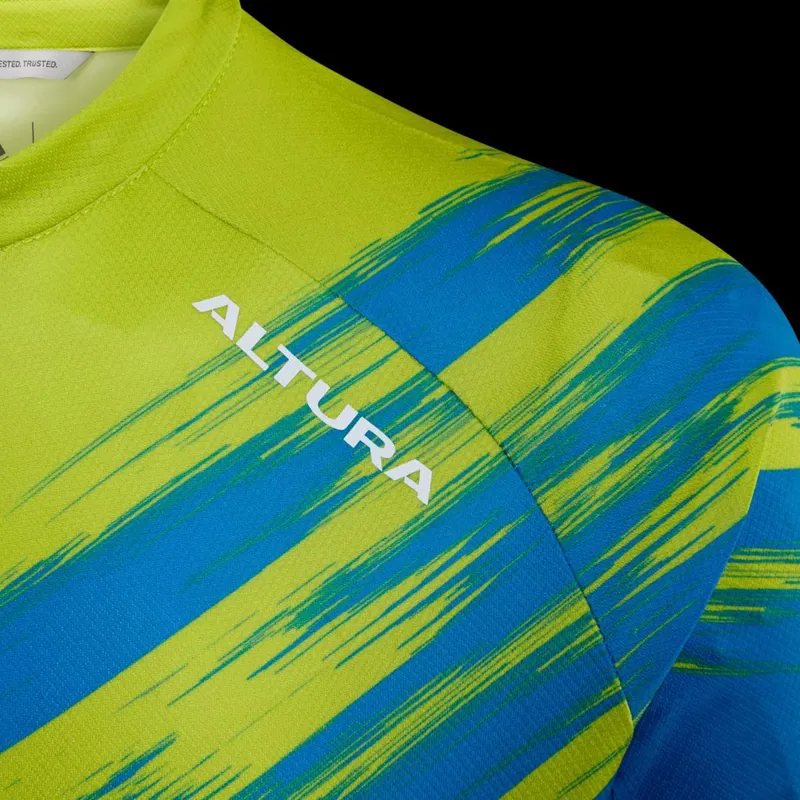 Altura Kids Airstream Short Sleeve Jersey Blue/Lime-3